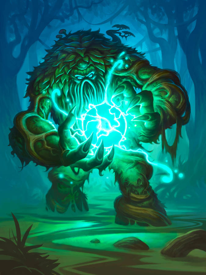 Hearthstone Phone Bogshaper Charging Magic Wallpaper