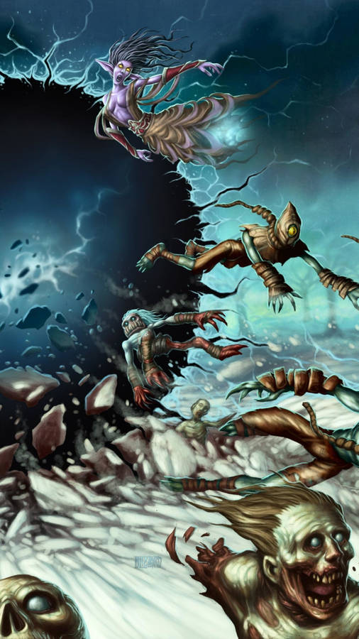 Hearthstone Phone Twisting Nether Wallpaper