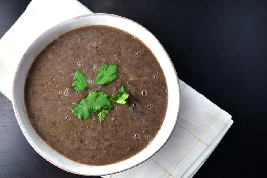 Hearty And Delicious Black Bean Soup Wallpaper