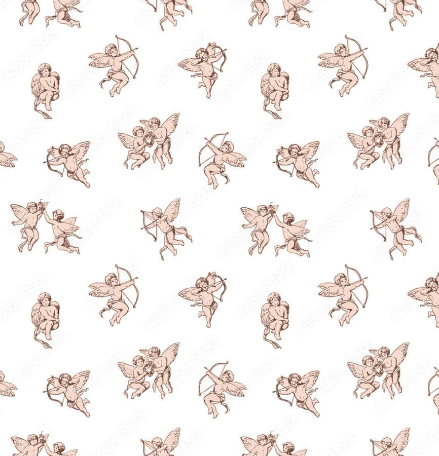 Heavenly Vintage Angel Wallpaper