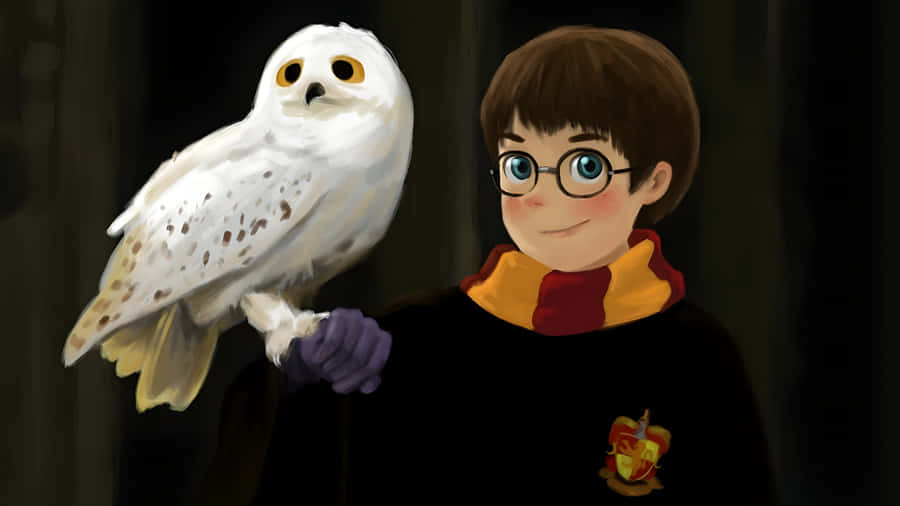 Hedwig The Loyal Owl Wallpaper