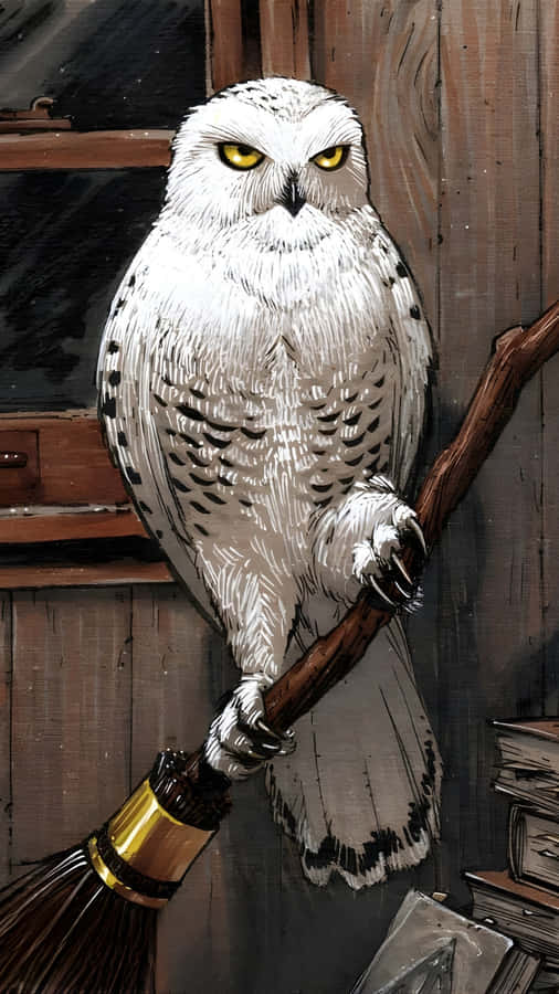 Hedwig The Loyal Snowy Owl Wallpaper
