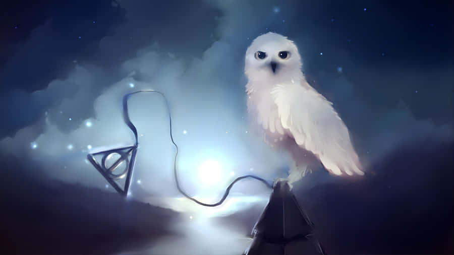 Hedwig The Magical Owl Wallpaper