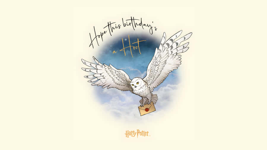 Hedwig The Owl Flying Wallpaper