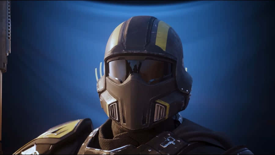 Helldiver_ Trooper_ Closeup Wallpaper