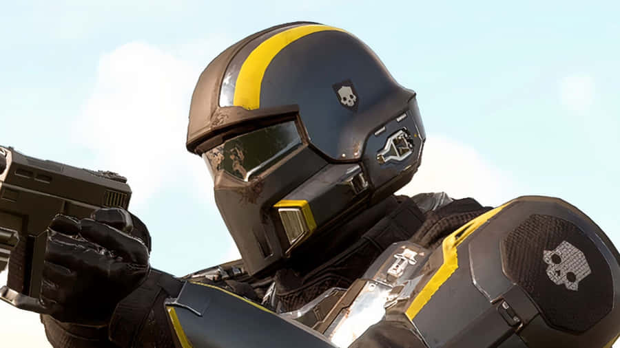 Helldivers2 Armored Soldier Portrait Wallpaper