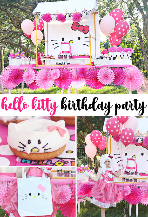 Hello Kitty Birthday Celebration Wallpaper