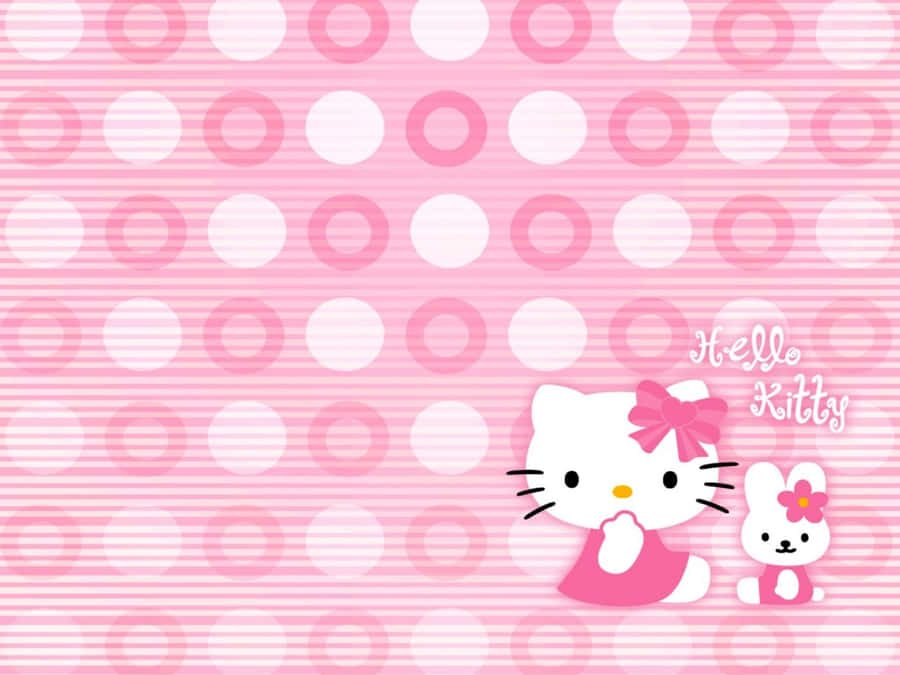 Hello Kitty Laptop Polka Dot Bunny Wallpaper