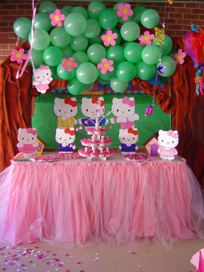 Hello Kitty Party Celebration Wallpaper