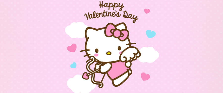 Hello Kitty Valentines Day Celebration Wallpaper