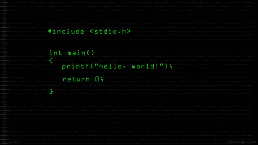 Hello World Java Coding Wallpaper