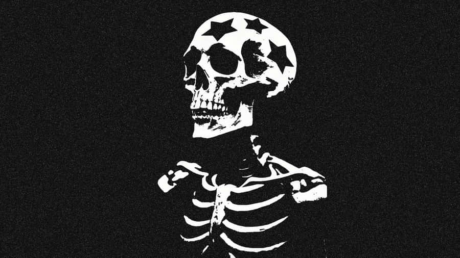 Hellstar Skeleton Logo Wallpaper