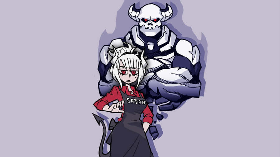 Helltaker Characters Duo Wallpaper