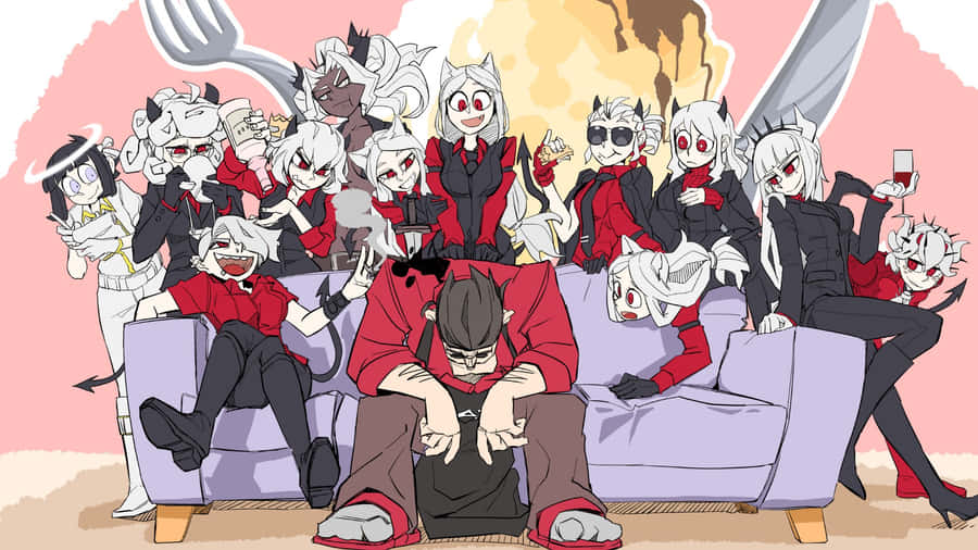 Helltaker Demon Squad Wallpaper