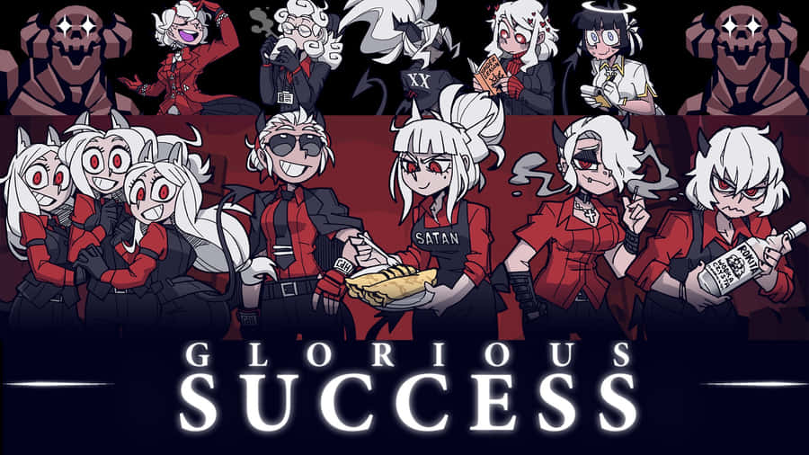 Helltaker Glorious Success Wallpaper
