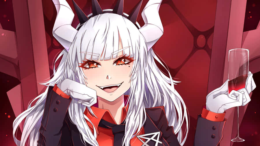 Helltaker Lucifer Character Wallpaper