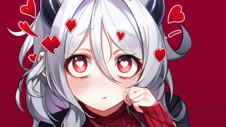 Helltaker White Haired Demon Wallpaper