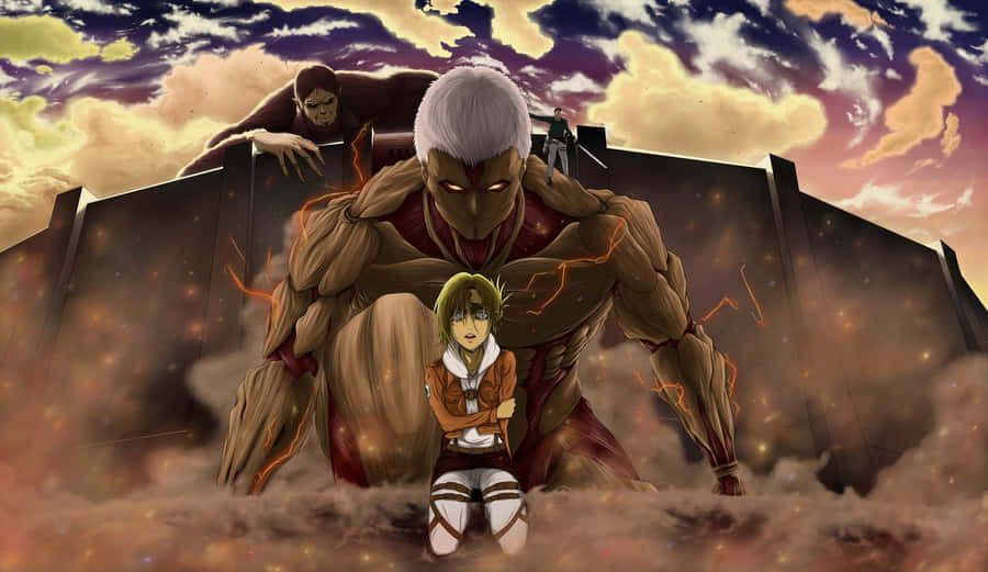 Here Comes The Armored Titan Wallpaper