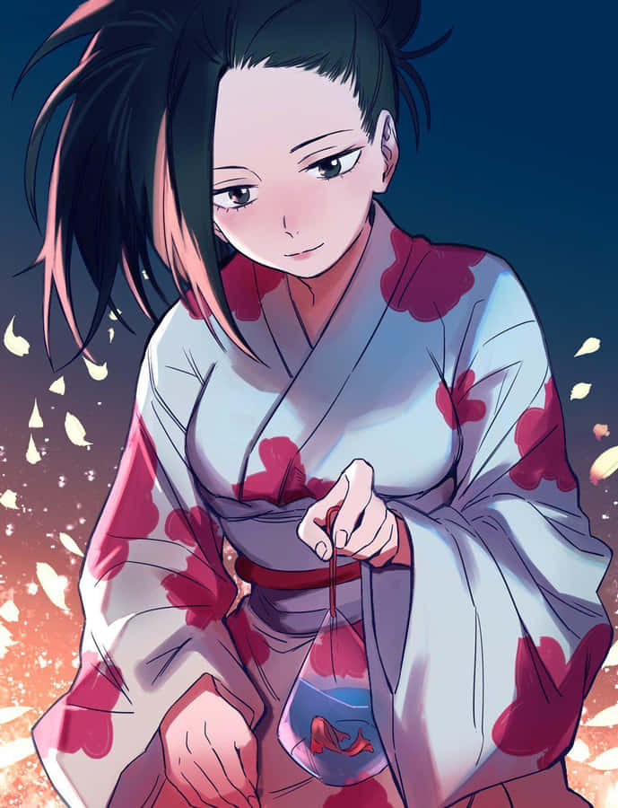 Hero Of The Class: Momo Yaoyorozu Wallpaper