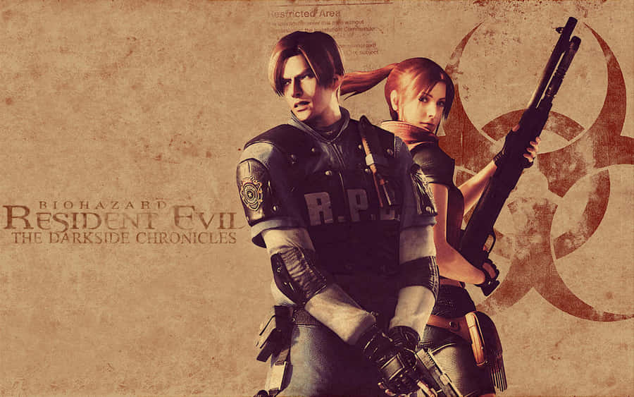 Heroes Unveiled - Leon Kennedy And Claire Redfield Wallpaper