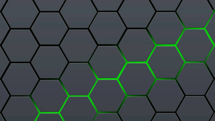 Hexagonal Abstract Art Wallpaper