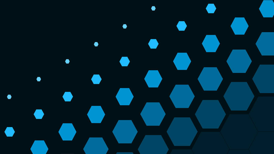 Hexagons Blue Abstract Wallpaper