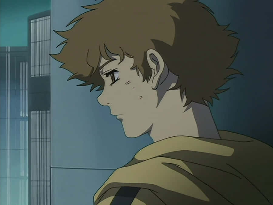 Hige, The Laidback Wolf From Wolf's Rain, Lying On A Grassy Meadow Wallpaper