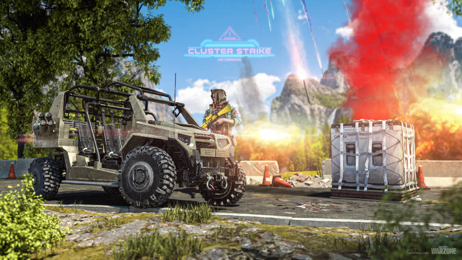 High-intensity Call Of Duty Warzone 4k Action Featuring A Loot Box. Wallpaper