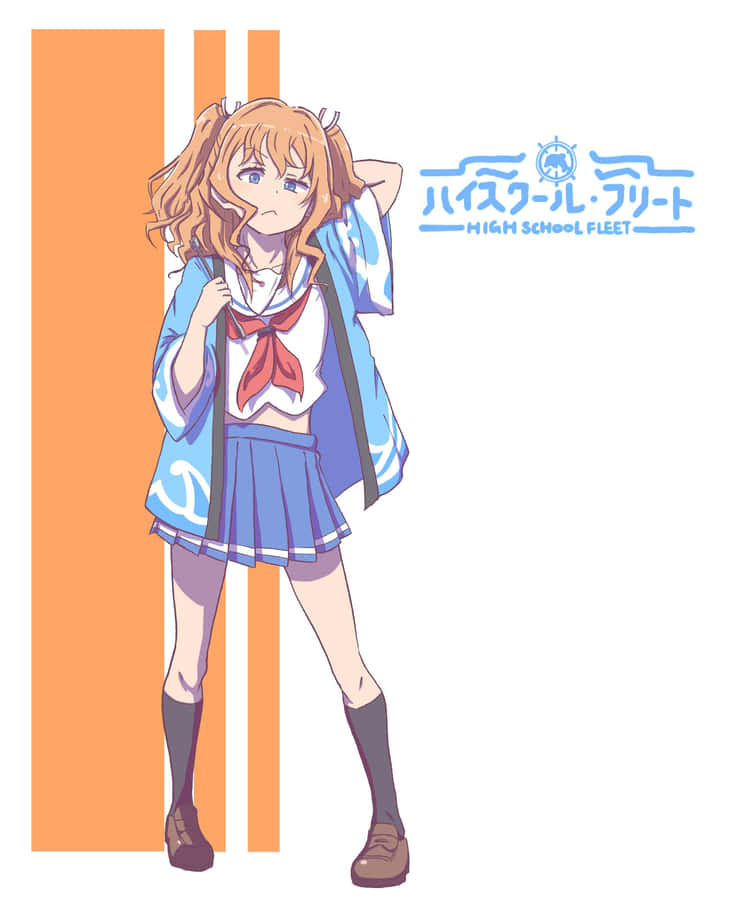 High School Fleet Maron Yanagiwara Anime Character Wallpaper