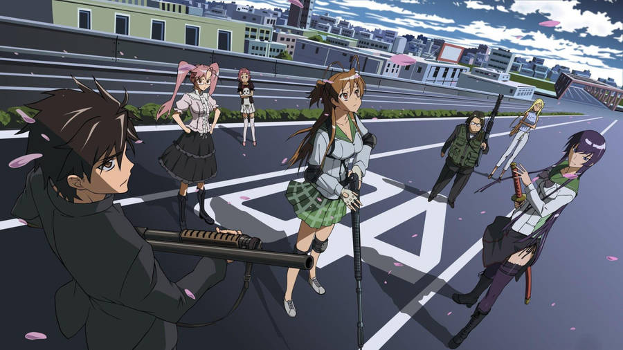 Highschool Of The Dead Anime Characters Wallpaper