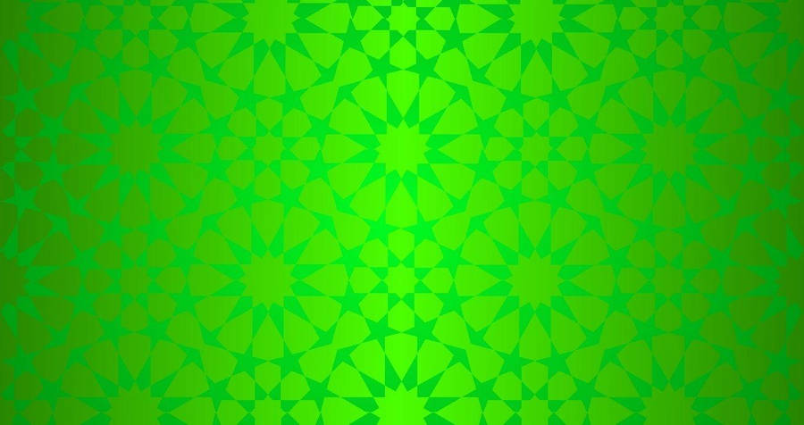 Hijau Star Abstract Wallpaper