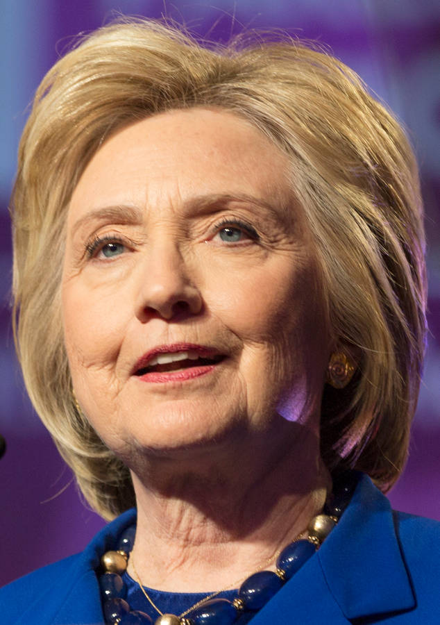 Hillary Clinton Close-up Look Wallpaper