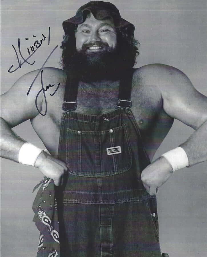 Hillbilly Jim Autographed Portrait Wallpaper