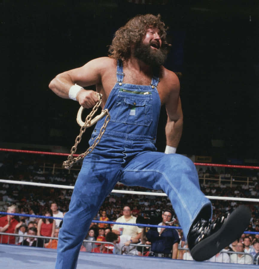 Hillbilly Jim Wrestling Action Wallpaper