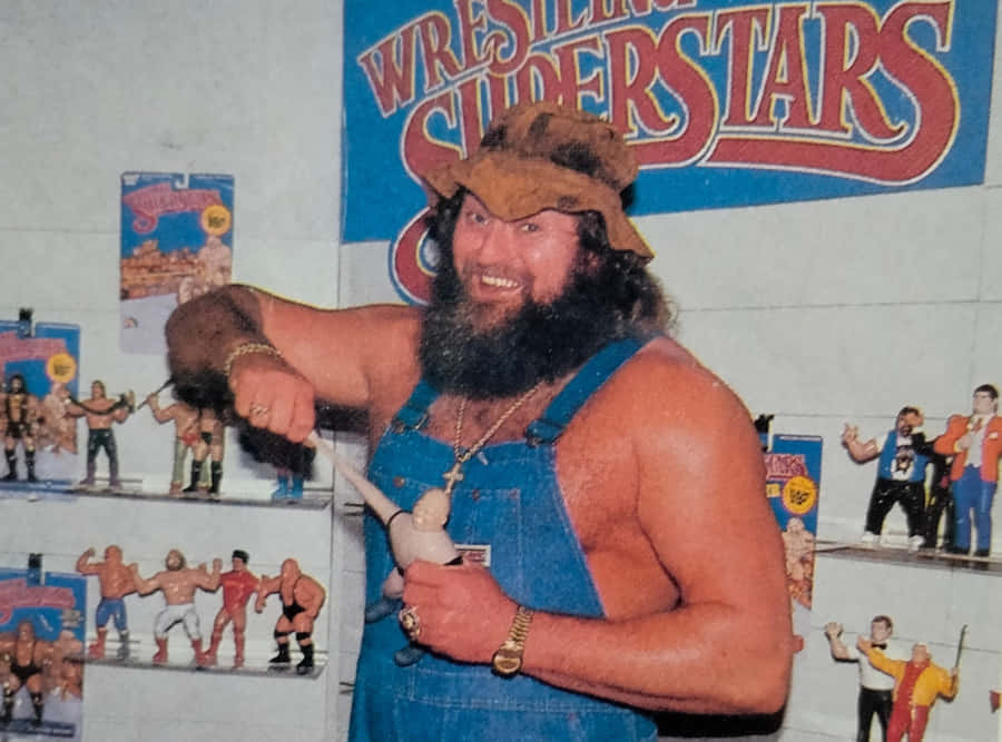 Hillbilly Jim Wrestling Superstars Backdrop Wallpaper