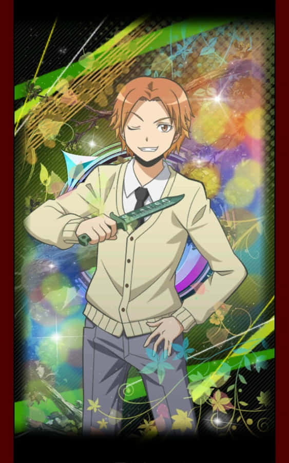 Hiroto Maehara From Assassination Classroom In Action Wallpaper