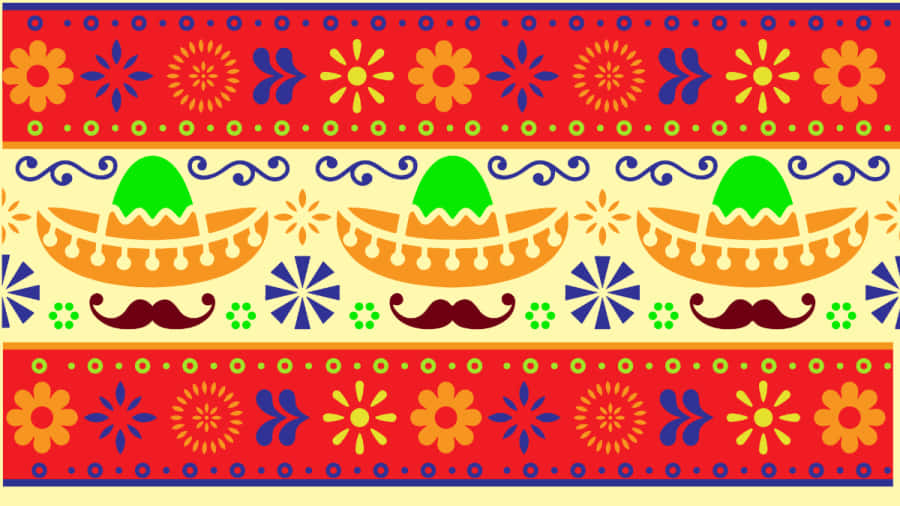 Hispanic Heritage Month Pattern Wallpaper