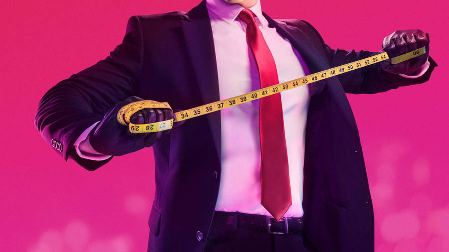 Hitman Full 4k Measuring Tape Wallpaper