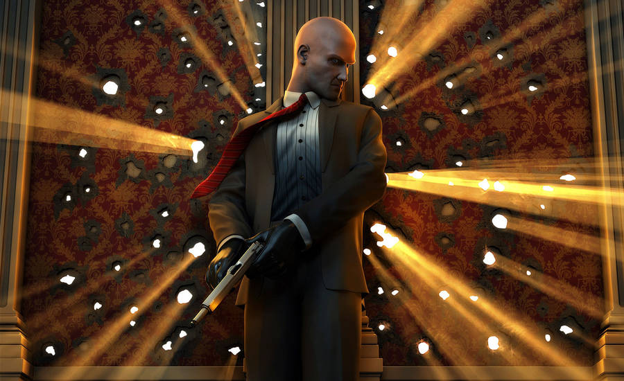 Hitman With Bullet Hole Wallpaper