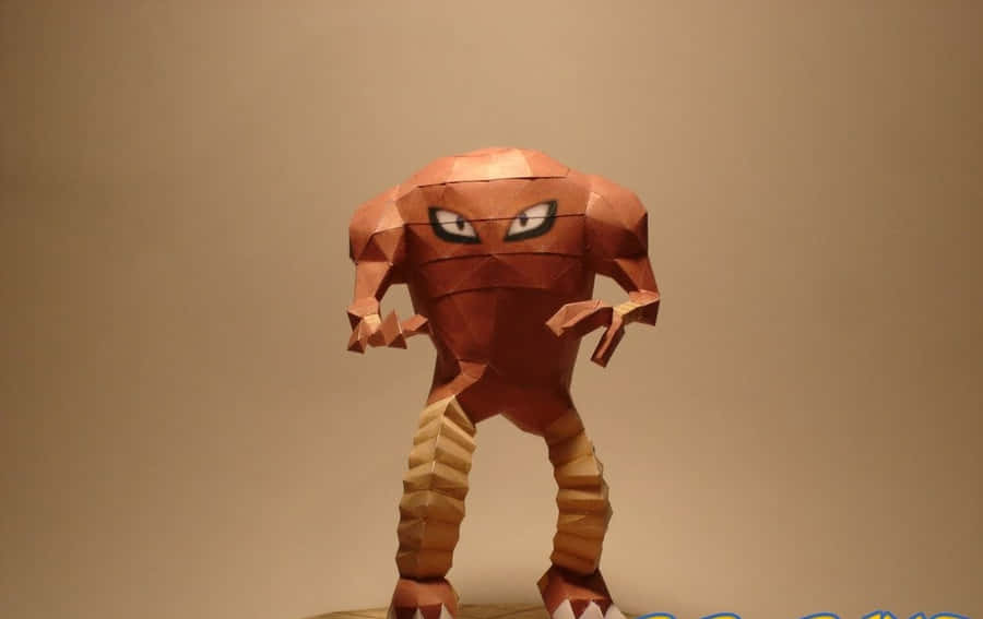 Hitmonlee Paper Model Wallpaper