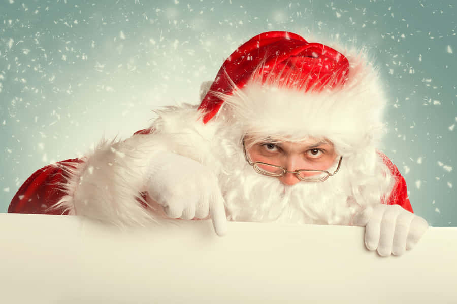 Ho, Ho, Ho - Santa Claus Wishing Everyone A Very Merry Christmas! Wallpaper