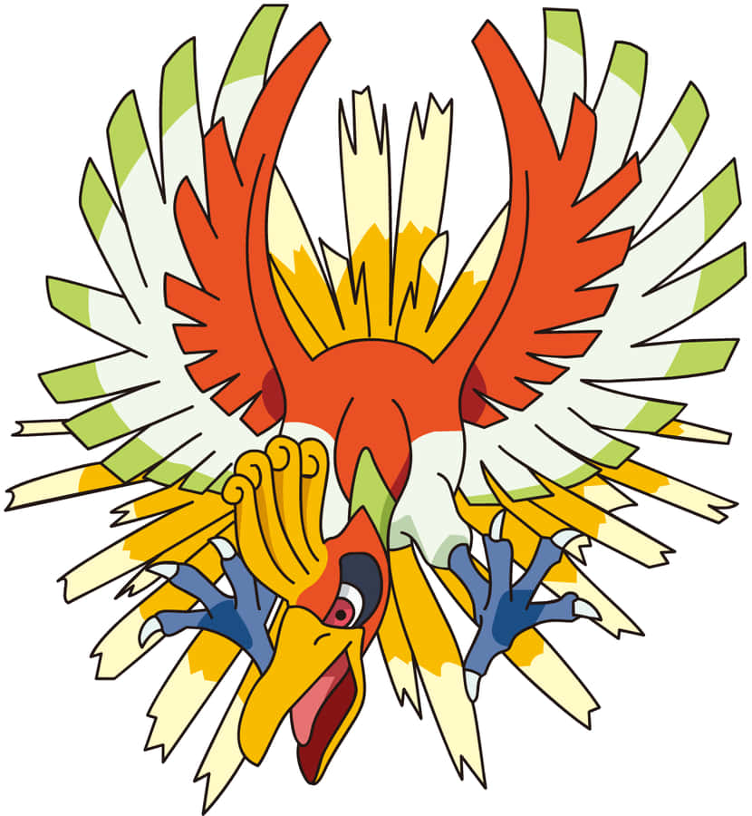 Ho-oh Ready To Attack Wallpaper