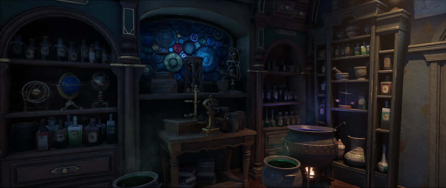 Hogwarts Legacy_ Potions Classroom Wallpaper