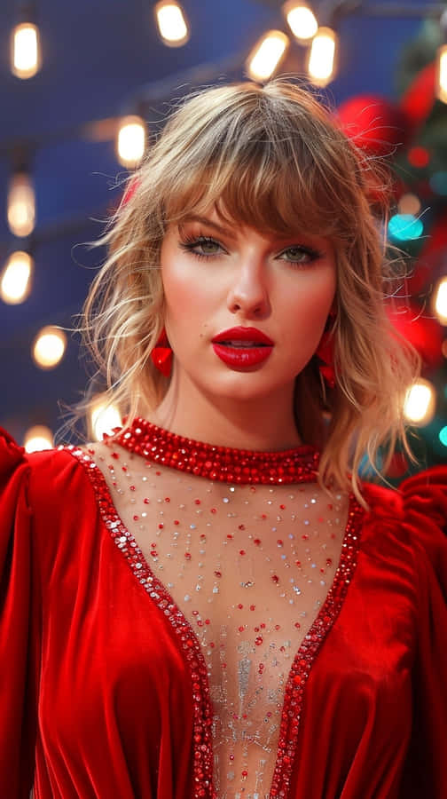 Holiday Glamour Portrait Wallpaper