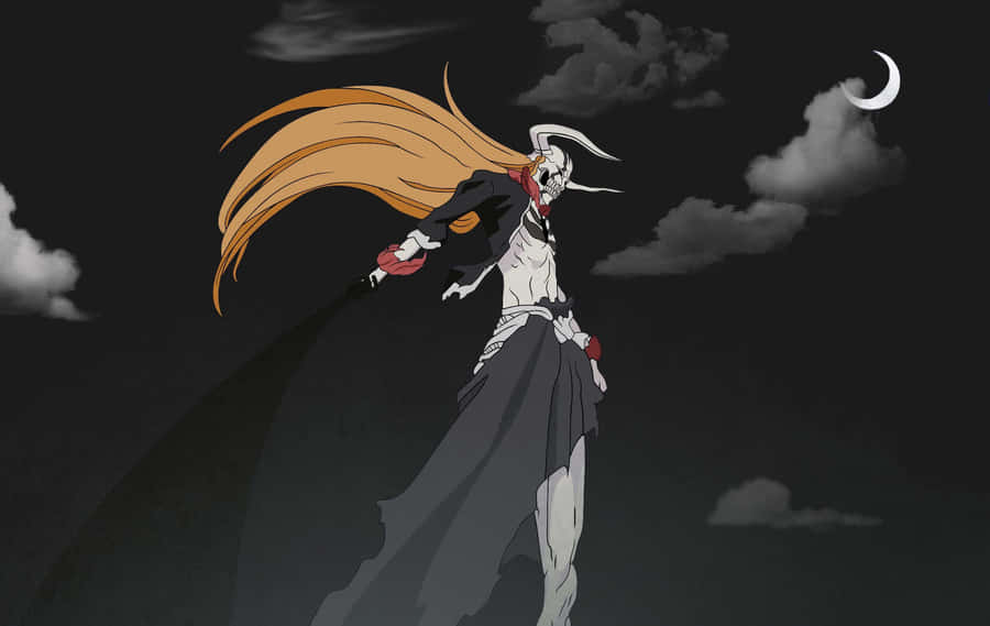 Hollow Ichigo Moonlit Sky Wallpaper