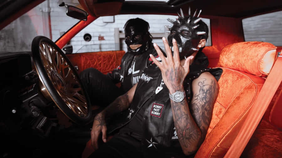 Homixide Gang Members In Car Wallpaper
