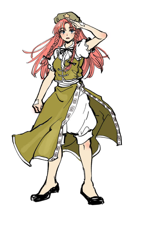 Hong Meiling Anime Style Artwork Wallpaper