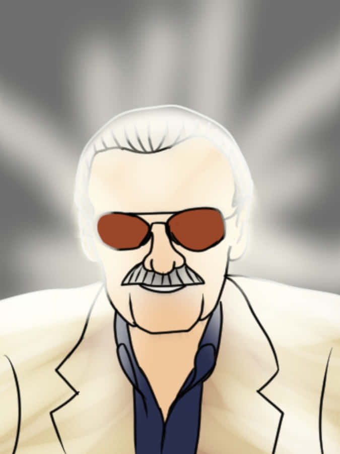 Honoring Stan Lee: A Superhero Legacy Wallpaper