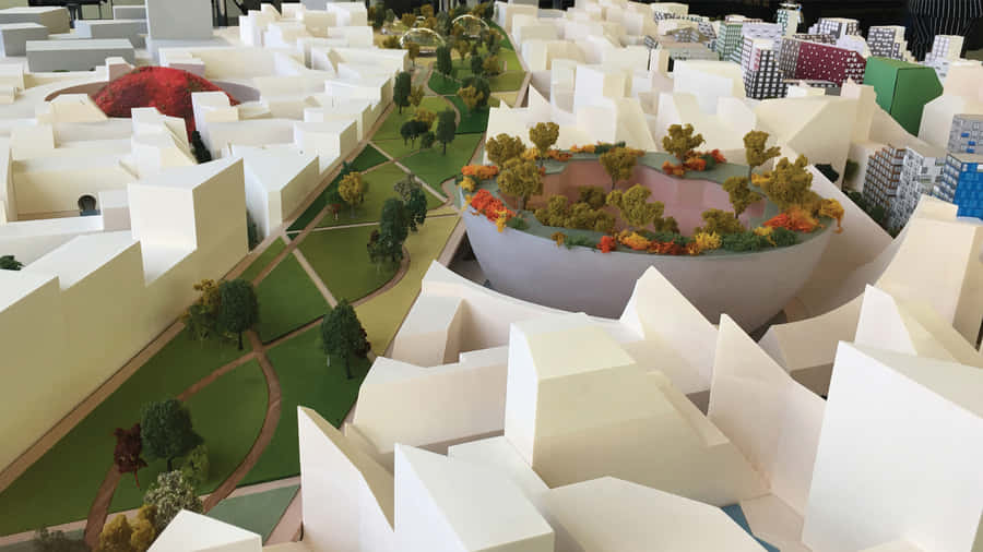 Hoofddorp Urban Development Model Wallpaper