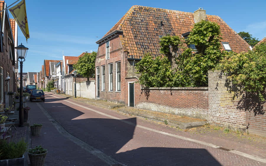 Hoorn Historic Dutch Street Scene Wallpaper